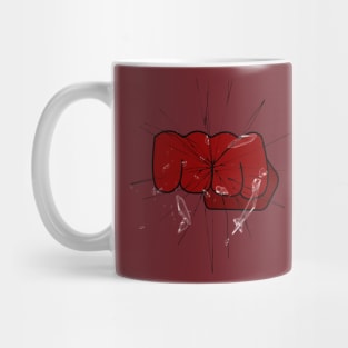 Fist Mark Glass Shatter Mug